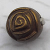   Antique Copper Acrylic Beads Flower 8mm Hole:2mm, Sold by Bag