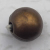   Antique Copper Acrylic Beads Round 8mm Hole:2mm, Sold by Bag