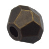   Antique Copper Acrylic Beads Faceted Bicone 13mm Hole:3.5mm, Sold by Bag