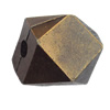   Antique Copper Acrylic Beads Polyhedron 15x13mm Hole:3mm, Sold by Bag