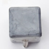 Imitate Gemstone Acrylic Beads, Cube 9mm Hole:2mm, Sold by Bag