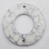 Imitate Gemstone Acrylic Beads, Donut O:34 I:15mm Sold by Bag