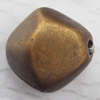   Antique Copper Acrylic Beads Bicone 18x20mm Hole:3mm, Sold by Bag
