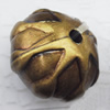   Antique Copper Acrylic Beads Flat Round 21x19mm Hole:3mm, Sold by Bag