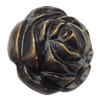   Antique Copper Acrylic Beads Flower 24mm Hole:2.5mm, Sold by Bag