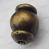   Antique Copper Acrylic Beads Lantern 13x9mm Hole:2mm, Sold by Bag