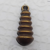  Antique Copper Acrylic Pendant 9x21mm Hole:2mm, Sold by Bag