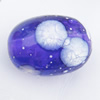 Imitate Gemstone Acrylic Beads, Oval 13x17mm Hole:2mm, Sold by Bag