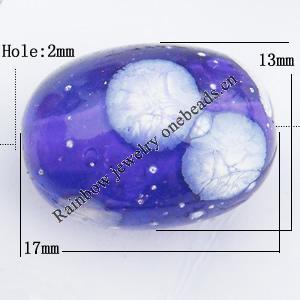 Imitate Gemstone Acrylic Beads, Oval 13x17mm Hole:2mm, Sold by Bag