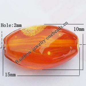 Imitate Gemstone Acrylic Beads, Twist Flat Oval 10x15mm Hole:2mm, Sold by Bag