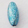 Imitate Gemstone Acrylic Beads, Oval 31x12mm Hole:2mm, Sold by Bag