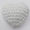 Imitate Gemstone Acrylic Beads, Heart 22x25mm Hole:3mm, Sold by Bag