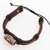 7.1 Inch Cowhide (Cowskin) with Ceramic beads Bracelet Sold by Group
