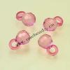 Transparent Acrylic Beads Faceted Round 7x12mm Sold by Bag
