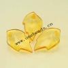 Transparent Acrylic Beads Leaf 15x25mm Sold by Bag