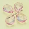 Transparent Acrylic Beads Faceted Teardrop 13x17mm Sold by Bag