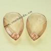Transparent Acrylic Beads Faceted Flat Teardrop 22x38mm Sold by Bag
