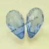 Transparent Acrylic Beads Faceted Teardrop 13x23mm Sold by Bag