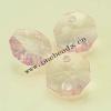 Transparent Acrylic Beads Faceted Hexagonal 14mm Sold by Bag