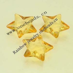 Transparent Acrylic Beads Star 15mm Sold by Bag