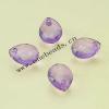 Transparent Acrylic Beads Faceted Flat Teardrop 8x10mm Sold by Bag