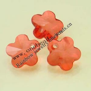 Transparent Acrylic Beads Faceted Flower 14x14mm Sold by Bag