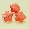 Transparent Acrylic Beads Faceted Flower 14x14mm Sold by Bag