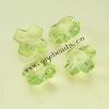 Transparent Acrylic Beads Faceted Cross 14mm Sold by Bag