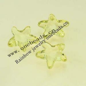 Transparent Acrylic Beads Star 16mm Sold by Bag