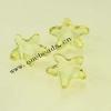 Transparent Acrylic Beads Star 16mm Sold by Bag