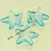 Transparent Acrylic Beads Star 37mm Sold by Bag