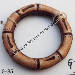 Imitate Wood  Acrylic Beads  Ring  31mm in diameter  21mm in inner diameter  Sold by bag