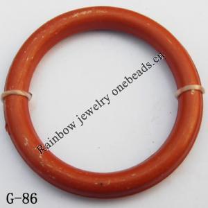 Imitate Wood  Acrylic Beads  Ring  33mm in diameter  25mm in inner diameter  Sold by bag