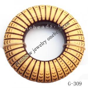 Imitate Wood  Acrylic Beads  Donut  32mm in diameter  15mm in inner diameter  Sold by bag