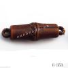 Imitate Wood  Acrylic Beads  44x13mm  Hole:2.5mm  Sold by bag
