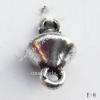 Antique Silver Acrylic Beads Connector 6x11mm Hole:1mm  Sold by Bag