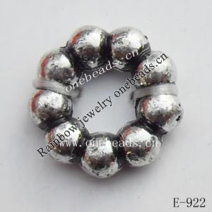 Antique Silver Acrylic Beads Donut 12mm in diameter 5mm in inner diameter  Sold by Bag