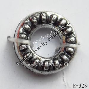 Antique Silver Acrylic Beads Donut 12mm in diameter 5mm in inner diameter  Sold by Bag