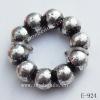 Antique Silver Acrylic Beads Donut 15mm in diameter 7mm in inner diameter  Sold by Bag