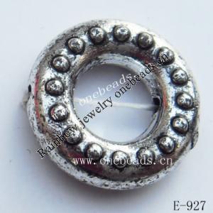 Antique Silver Acrylic Beads Donut 16mm in diameter 7mm in inner diameter Hole:1mm  Sold by Bag