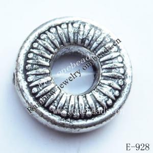 Antique Silver Acrylic Beads Donut 16mm in diameter 5mm in inner diameter Hole:1mm  Sold by Bag