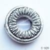 Antique Silver Acrylic Beads Donut 16mm in diameter 5mm in inner diameter Hole:1mm  Sold by Bag