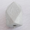 Imitate Gemstone Acrylic Beads, Polyhedron 30x20mm Hole:5mm, Sold by Bag