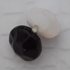  Solid Acrylic Beads, Flat Round 8x5mm Hole:0.5mm, Sold by Bag
