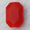  Solid Acrylic Beads, Faceted Flat Drum 15x11mm Hole:2mm, Sold by Bag