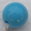  Solid Acrylic Beads, Round 10mm Hole:2mm, Sold by Bag