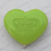  Solid Acrylic Beads, Heart 18x14mm Hole:2mm, Sold by Bag