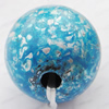 Imitate Gemstone Acrylic Beads, Round 18mm Hole:3mm, Sold by Bag