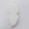  Solid Acrylic Beads, Flat Calabash 12x19mm Hole:3mm, Sold by Bag
