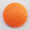  Solid Acrylic Beads, Faceted Flat Round 20x7mm Hole:1mm, Sold by Bag